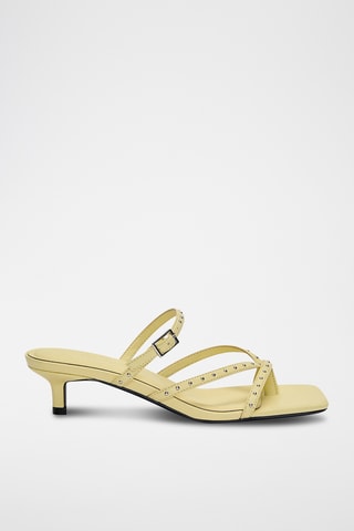 Sandales à talons - Jaune clair