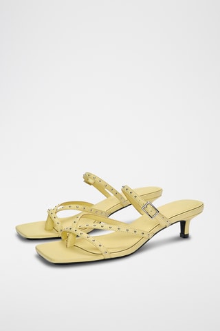 Sandales à talons - Jaune clair