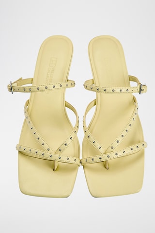 Sandales à talons - Jaune clair