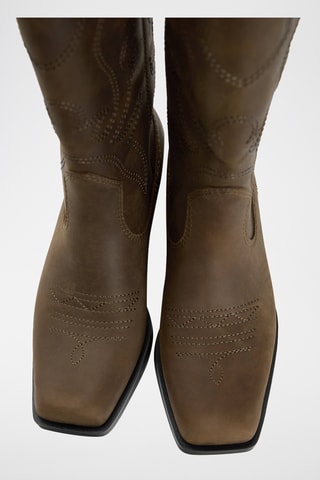 Bottes en cuir - Marron
