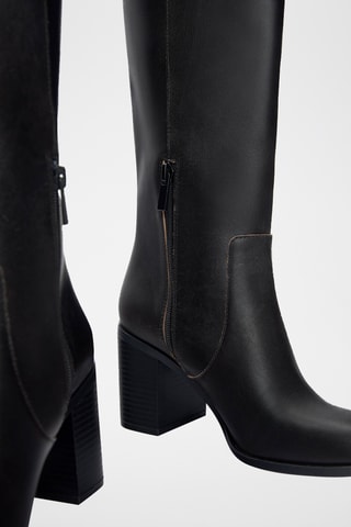 Bottes en cuir - Noir