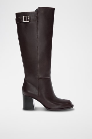 Bottes en cuir - Bordeaux