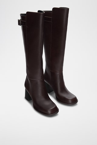 Bottes en cuir - Bordeaux