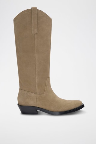 Bottes en cuir - Beige