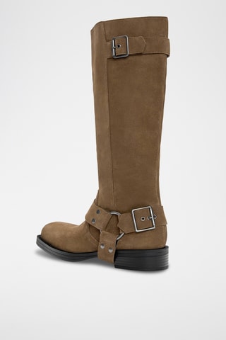 Bottes en nubuck - Marron