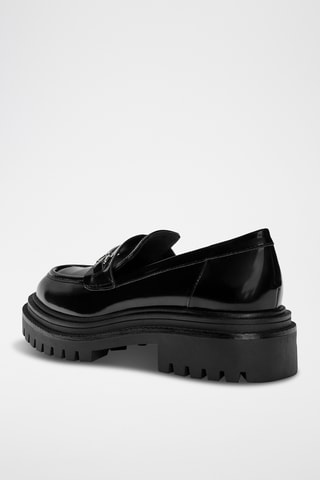 Mocassins à talons - Noir