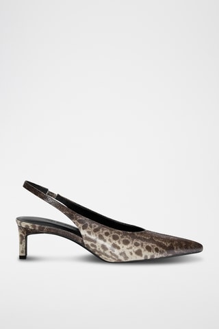 Escarpins - Marron et écru