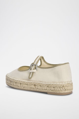 Ballerines compensées - Beige