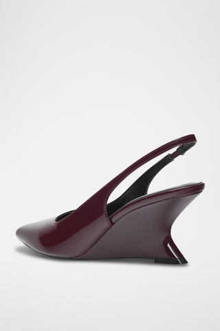 Ballerines compensées - Bordeaux