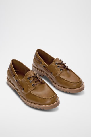 Chaussures bateau - Camel