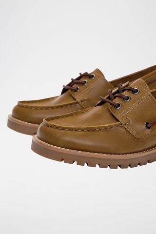 Chaussures bateau - Camel