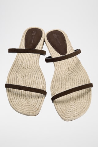 Mules en cuir - Marron