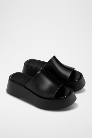 Mules plateformes - Noir