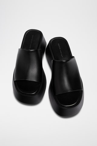 Mules plateformes - Noir
