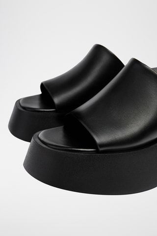 Mules plateformes - Noir