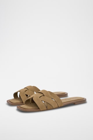Mules en nubuck - Camel
