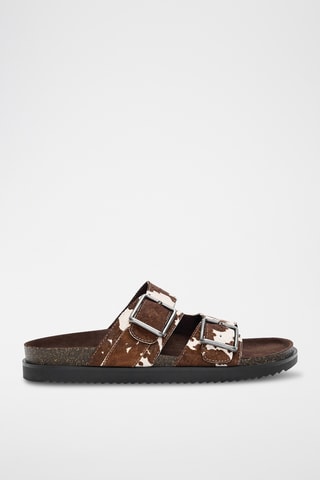 Mules en cuir - Marron