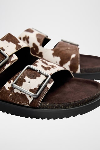 Mules en cuir - Marron