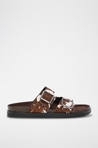 Mules en cuir - Marron