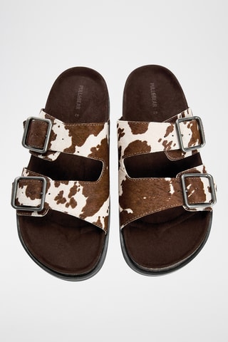 Mules en cuir - Marron