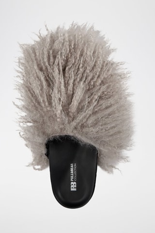 Mules plateformes - Gris