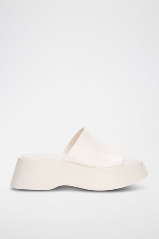 Mules plateformes - Blanc