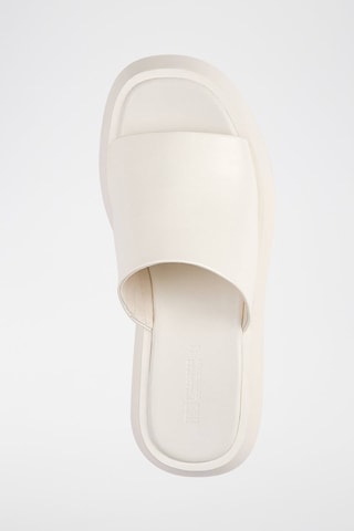 Mules plateformes - Blanc