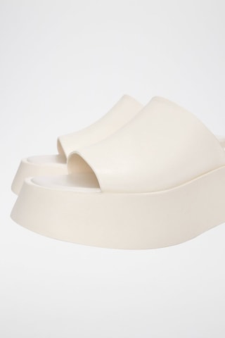 Mules plateformes - Blanc