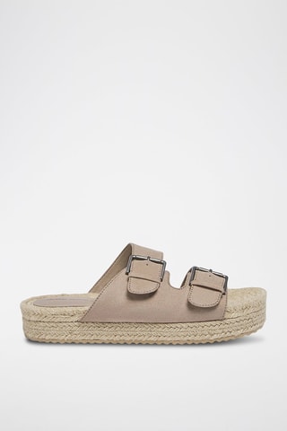 Mules plateformes - Beige