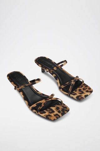 Mules à talons - Marron