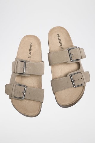 Mules en nubuck - Beige