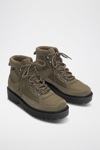 Boots en cuir - Kaki