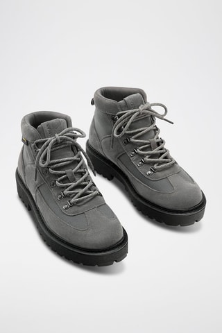 Boots en cuir - Gris