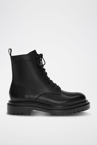 Boots en cuir - Noir