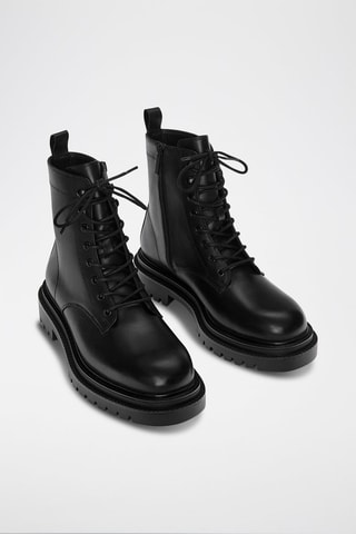 Boots en cuir - Noir