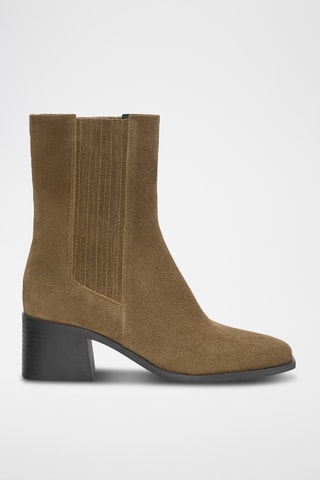 Bottines Chelsea en nubuck - Marron