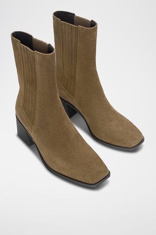 Bottines Chelsea en nubuck - Marron