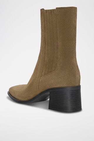 Bottines Chelsea en nubuck - Marron