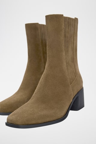 Bottines Chelsea en nubuck - Marron