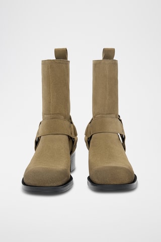 Bottines en nubuck - Beige