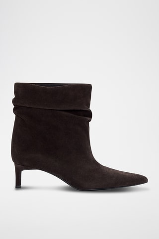 Bottines en nubuck - Marron