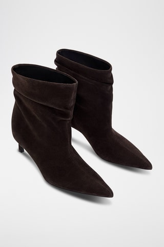Bottines en nubuck - Marron