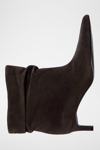 Bottines en nubuck - Marron