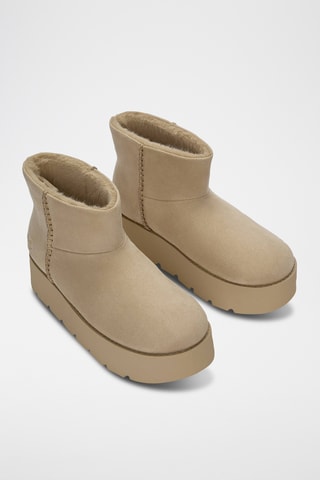 Bottines fourrées - Ecru