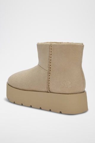 Bottines fourrées - Ecru