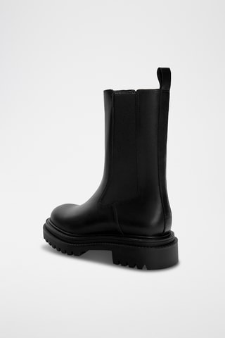 Bottines Chelsea en cuir - Noir