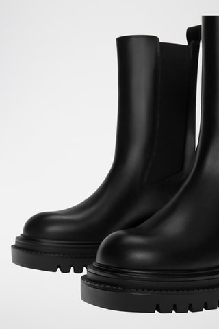Bottines Chelsea en cuir - Noir