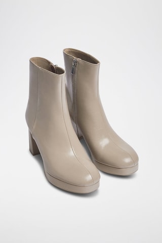 Bottines à talons - Beige