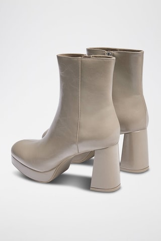 Bottines à talons - Beige