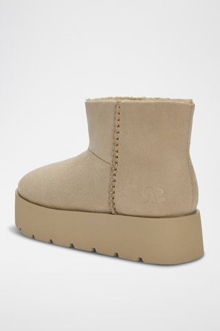 Bottines fourrées - Ecru